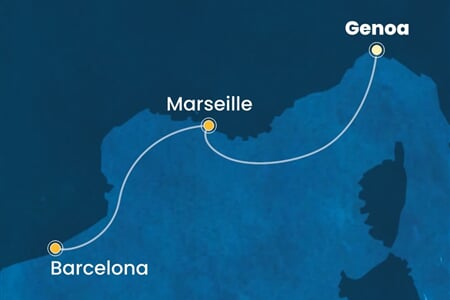 Costa Toscana - Francie, Španělsko