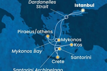 Costa Pacifica - Turecko, Řecko (Istanbul)