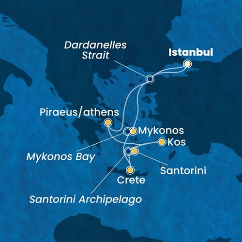 Trasa plavby CPA-IST07A20