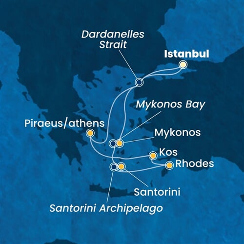 Trasa plavby CPA-IST07A21