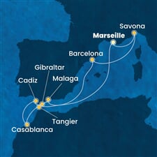 Costa Fascinosa - Francie, Itálie, Španělsko, Velká Británie, Maroko (z Marseille)