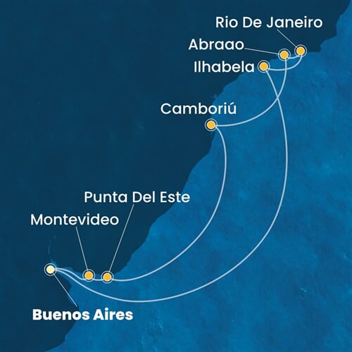 Trasa plavby CSE-BUE10A01