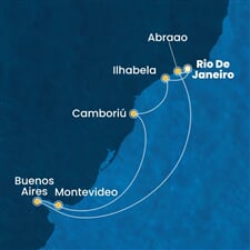 Costa Serena - Brazílie, Argentina, Uruguay (z Rio de Janeira)