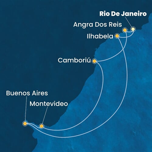 Trasa plavby CSE-RIO09A0I