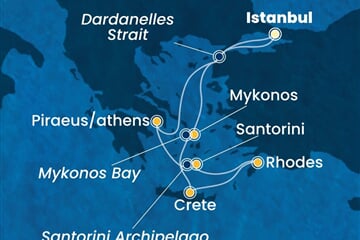 Costa Pacifica - Turecko, Řecko (Istanbul)