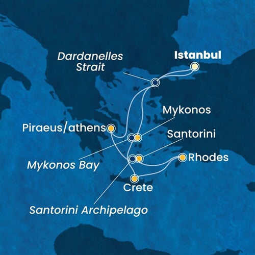 Trasa plavby CPA-IST07A1Z