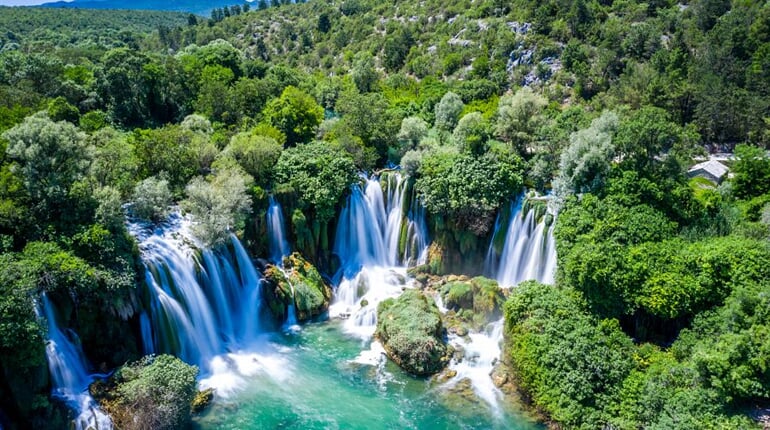 Foto - Bosna a Hercegovina + SARAJEVO + KOUPÁNÍ U VODOPÁDŮ KRAVICA