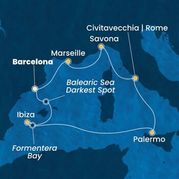 Trasa plavby CTO-BCN07A87