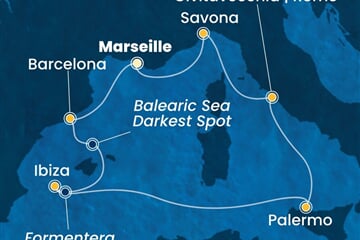 Costa Toscana - Francie, Španělsko, Itálie (z Marseille)