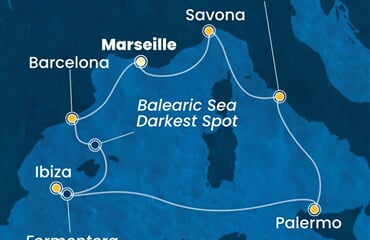 Costa Toscana - Francie, Španělsko, Itálie (z Marseille)