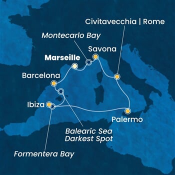 Trasa plavby CTO-MRS07AA5