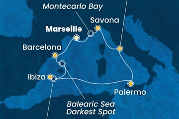 Costa Toscana - Francie, Španělsko, Itálie (z Marseille)