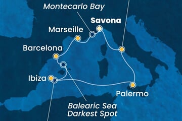 Costa Toscana - Itálie, Francie, Španělsko (ze Savony)