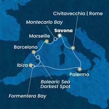 Costa Toscana - Itálie, Francie, Španělsko (ze Savony)
