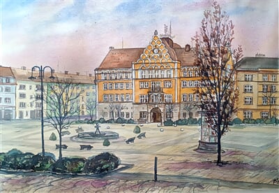 Český Těšín, náměstí ČSA