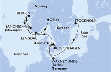 MSC Magnifica - Švédsko, Dánsko, Německo, Norsko (ze Stockholmu)