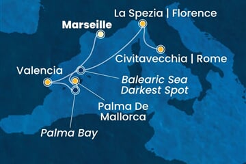 Costa Pacifica - Francie, Španělsko (z Marseille)