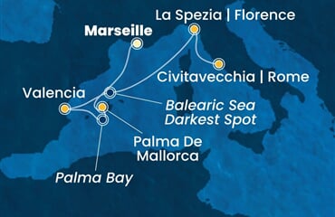 Costa Pacifica - Francie, Španělsko (z Marseille)