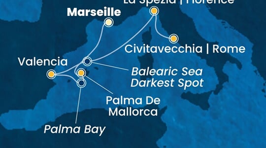 Costa Pacifica - Francie, Španělsko (z Marseille)