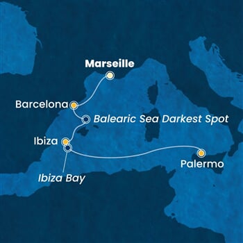 Trasa plavby CSM-MRS04A3F