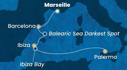 Costa Smeralda - Francie, Španělsko, Itálie (z Marseille)