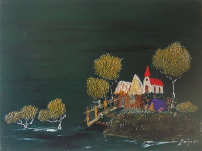 Kostel na břehu, Slovensko