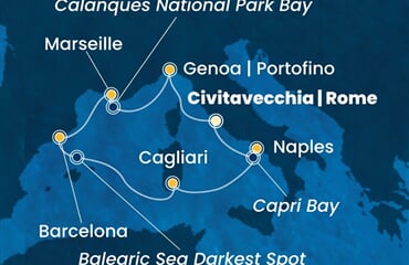 Costa Toscana - Francie, Španělsko, Itálie