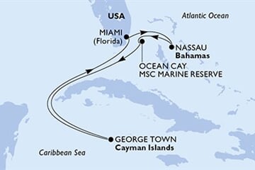 MSC Seashore - USA, Bahamy, Kajmanské o. (z Miami)
