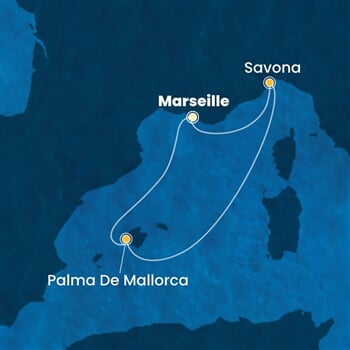 Trasa plavby CDI-MRS04A40