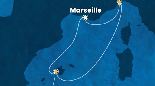 Costa Diadema - Francie, Itálie, Španělsko (z Marseille)