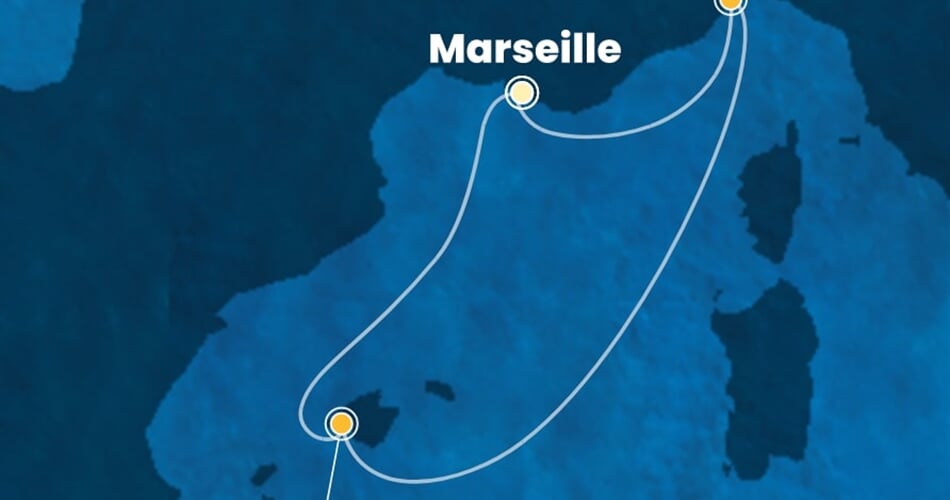 Trasa plavby CDI-MRS04A40