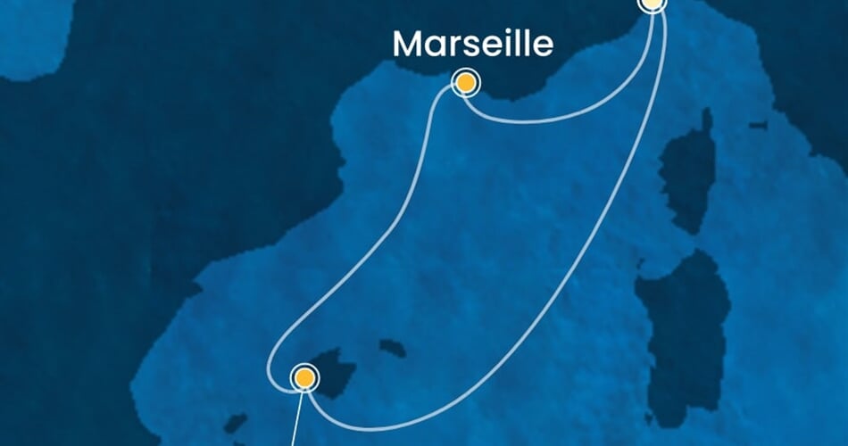 Trasa plavby CDI-SVN04A2W