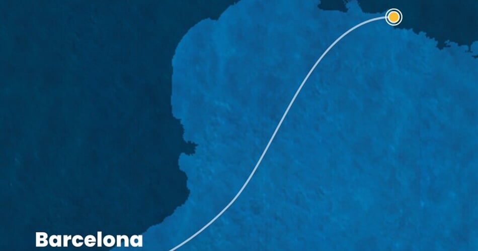 Trasa plavby CFA-BCN01A15