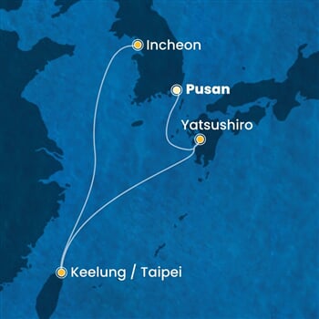 Trasa plavby CSE-PUS05081