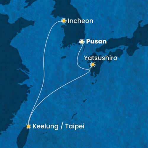 Trasa plavby CSE-PUS05081