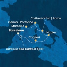 Costa Toscana - Španělsko, Itálie, Francie (z Barcelony)