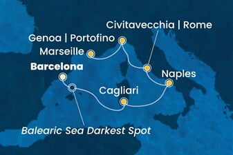 Costa Toscana - Španělsko, Itálie, Francie (z Barcelony)