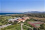 Letecký pohled na hotel, Agrustos, Sardinie