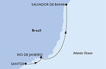 MSC Divina - Brazílie (Santos)