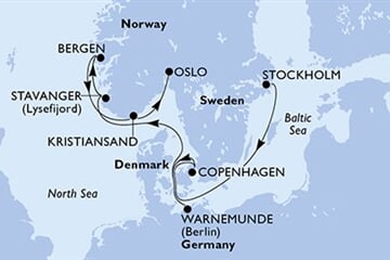 MSC Magnifica - Švédsko, Dánsko, Německo, Norsko (ze Stockholmu)