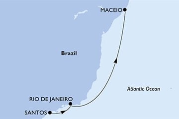 MSC MUSICA - Brazília (a Santos-ból)