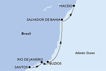 MSC VIRTUOSA - Brazílie (Santos)
