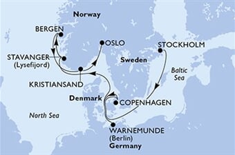 MSC Magnifica - Švédsko, Dánsko, Německo, Norsko (ze Stockholmu)