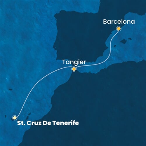 Trasa plavby CFS-TCI04A0M