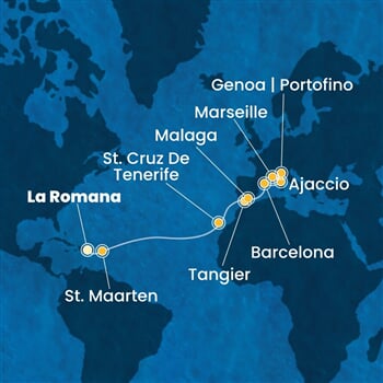 Trasa plavby CFS-LRM17A01