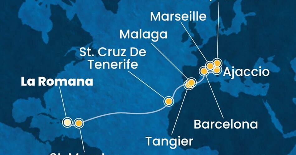 Trasa plavby CFS-LRM17A01