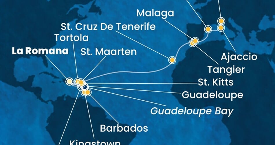 Trasa plavby CFS-LRM23A05