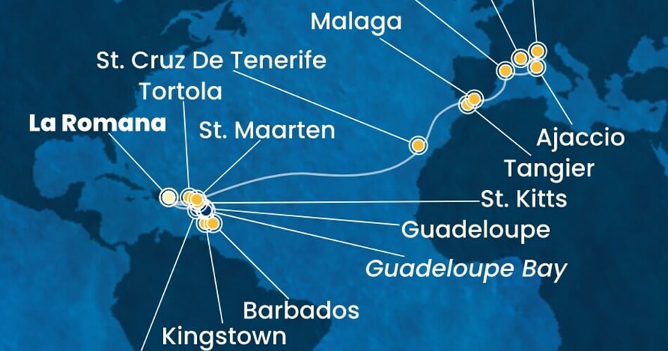 Trasa plavby CFS-LRM24A01