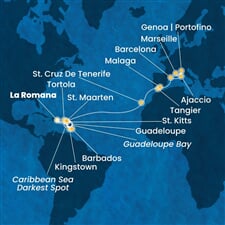 Costa Fascinosa - Dominikán.rep., Sv.Vincenc a Grenadiny, Nizozemské Antily, Panenské o. (britské), Španělsko, ... (z La Romana)