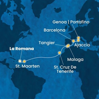 Trasa plavby CFS-LRM16A04